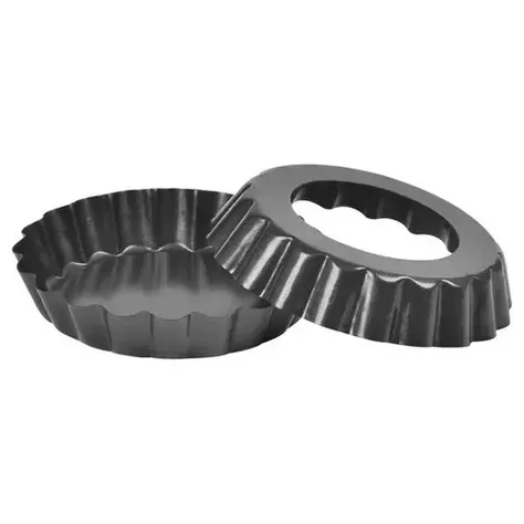 Pack X24 Moldes Tartaleta Desmontable Tarta Individual 8cm-0