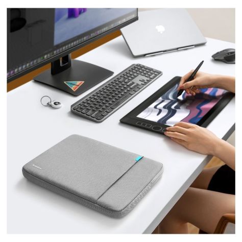 Tomtoc Funda A13 Protección 360° para laptop 13,5" - Gris-7