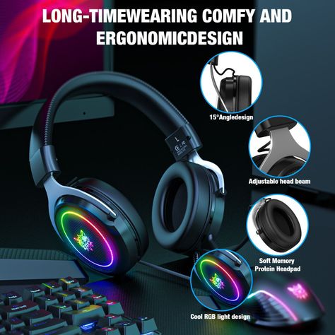 Audífonos Gamer Onikuma X10 Rgb-1