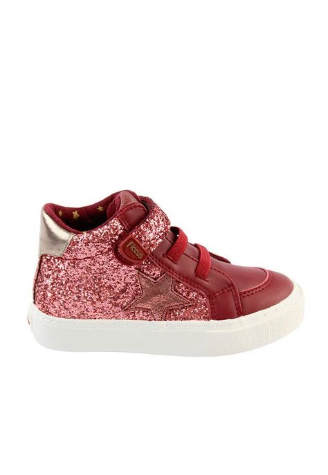 Zapatilla urbana media caña velcro elastico a caminar niña 847-0