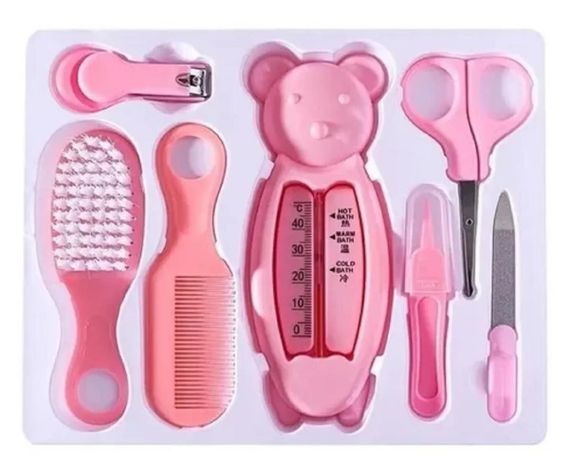 SET CUIDADO PARA BEBE ROSADO 7 PIEZAS-0