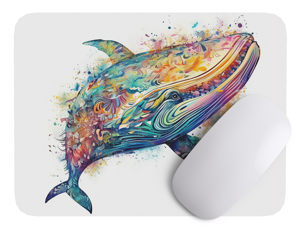 Mouse Pad Ballena Arte de animales - 17cm X 21cm D6-1
