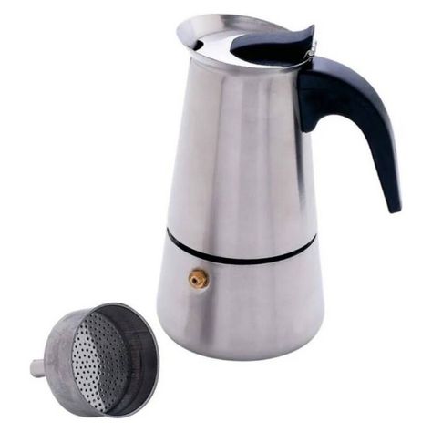 Cafetera Portátil De 6 Tazas Acero Inoxidable-0