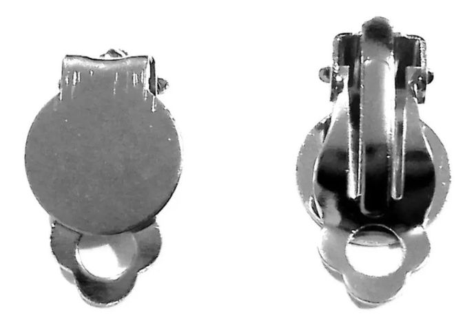 Bases Aros Clip- Presion A110 Color Niquelado X 100 Unds-0