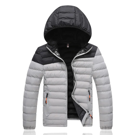 Parka Hombre Termica Impermeable Chaqueta Superior Perla -0