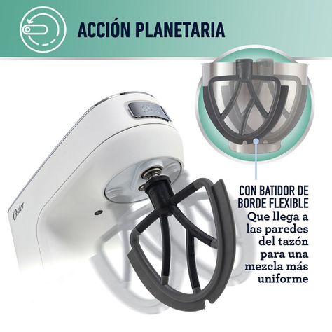Batidora planetaria Oster® FPSTSMPL3W con 10 velocidades-2