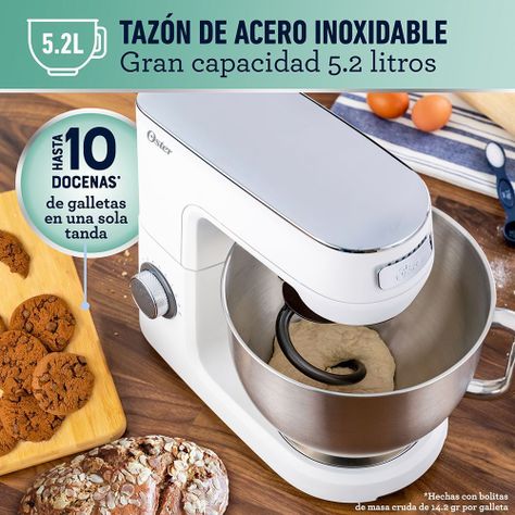 Batidora planetaria Oster® FPSTSMPL3W con 10 velocidades-3