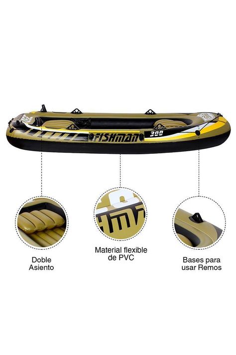 Bote Inflable 40x125x252 cm Verde-3