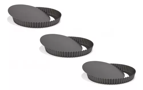 Pack X3 Molde Desmontable Moldes Desmontables Moldes 26cm -0