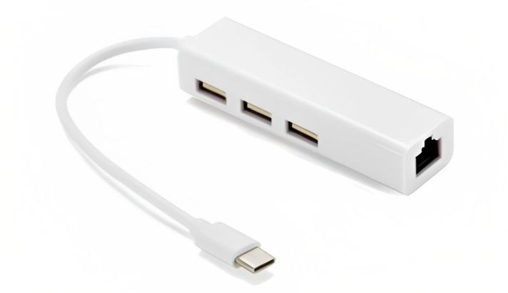 HUB USB-C - 3xUSB 2.0 / RJ45-0