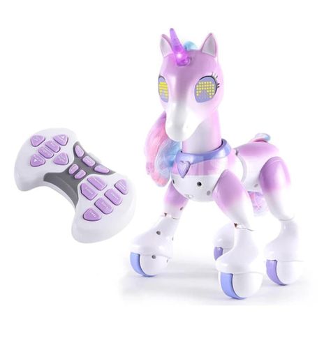 Unicornio Pony Robot Control Remoto Inteligente Música Luces-0