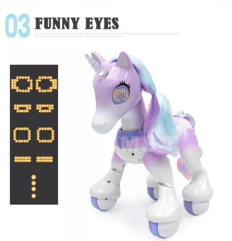 Unicornio Pony Robot Control Remoto Inteligente Música Luces-4