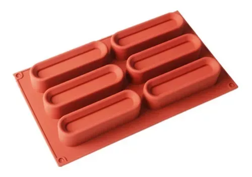 Molde Silicona Alargado Reposteria -0