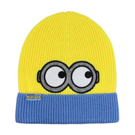 Gorro de Lana Niño Face Amarillo Minions-0