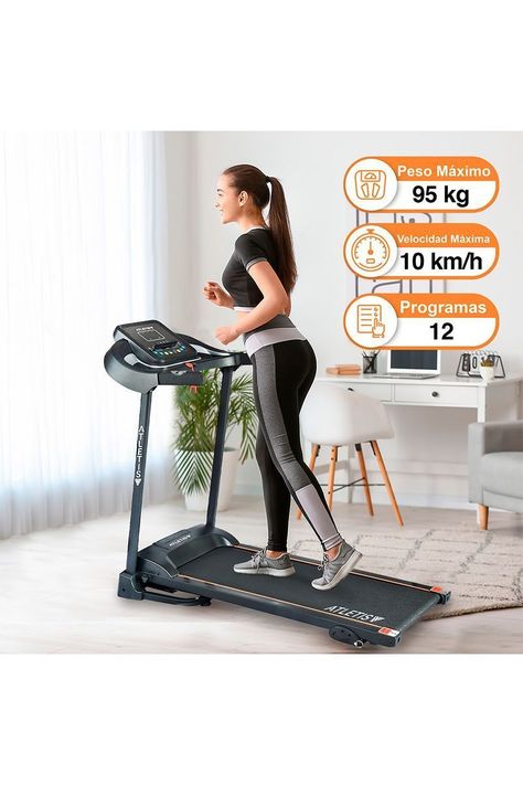 Trotadora Atletis Home A8050 MP3 USB Negro-1