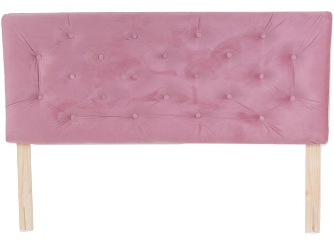 Cama Americana 2P + Colchon de resortes + Respaldo Palo Rosa Pmetal-2