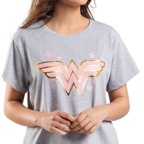 Pijama Mujer Algodón Verano Dc Wonder Woman C1 Top-2
