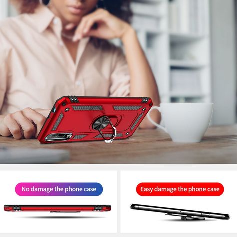 Carcasa: Huawei Y8p - Resistente Funda / Negro-5
