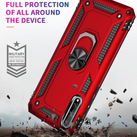 Carcasa: Huawei Y8p - Resistente Funda / Negro-3