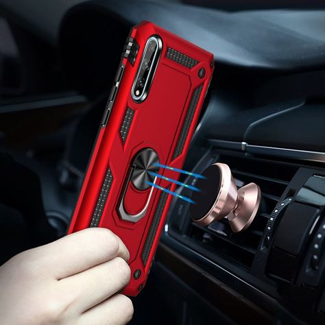 Carcasa: Huawei Y8p - Resistente Funda / Negro-4