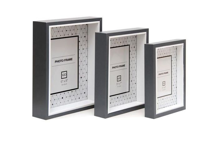 Set de 3 marcos box (10x15-13x18-15x20 cm.) Marron multiple-0