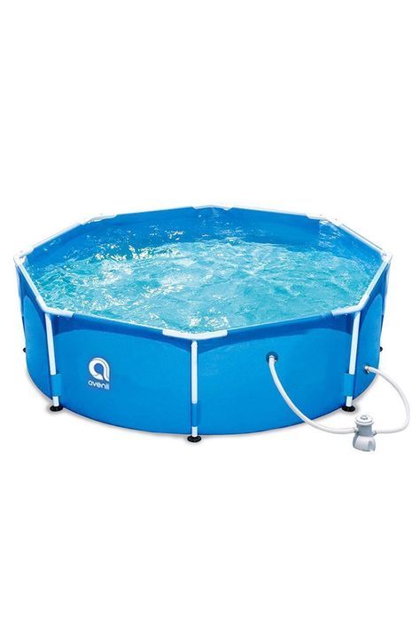 Piscina con Filtro 6125 L 76x360 cm Celeste-0