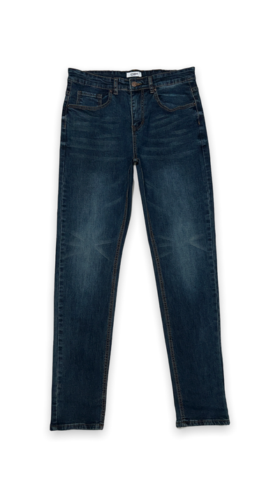 Jeans Hombre Slim Azul Focalizado Suave-6