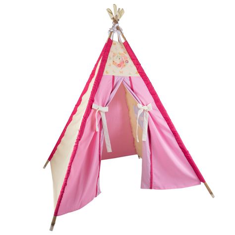 Carpa Tipi Unicornio Rosada Textil 120x170x180 cm Máxima Design-0