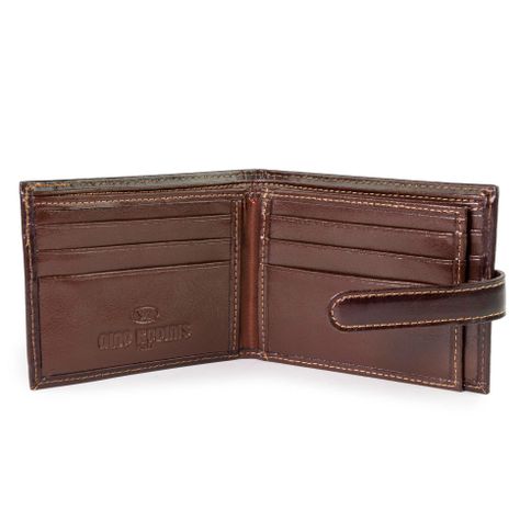 Billetera hombre Gino Rodinis  Rieti 681 Café-3