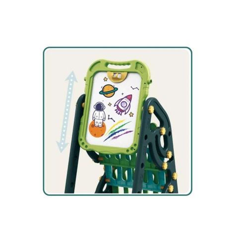 Juguete Pizarra Doble Reversible Acrilica Y Tiza-3