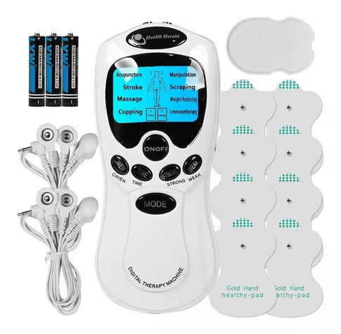 Tens Electroestimulador Masajes Electrofisico 8 Parches-3