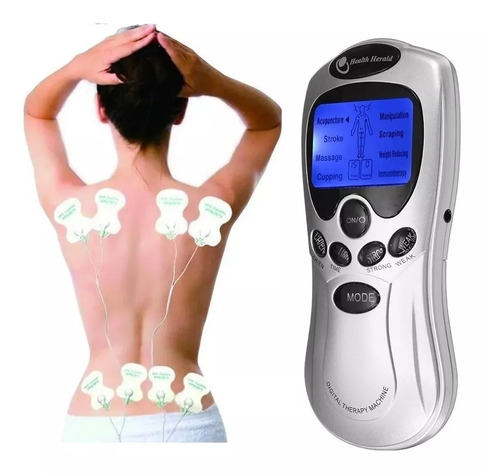 Tens Electroestimulador Masajes Electrofisico 8 Parches-4