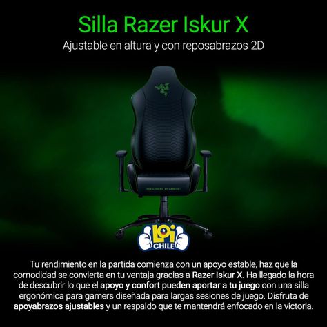 Silla Gamer Profesional Razer Iskur X-1