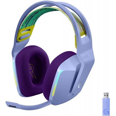 Audifono Logitech G733 Lightspeed LILA - Auriculares inalámbricos, LIGHTSYNC RGB-0