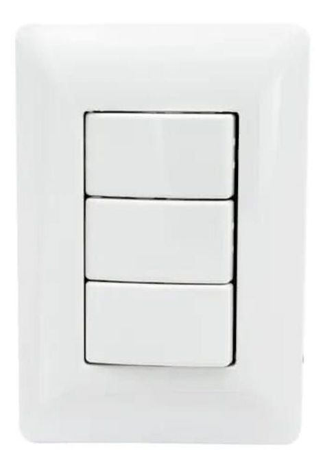 INTERRUPTOR PARA MURO TRIPLE 250V 10A-0