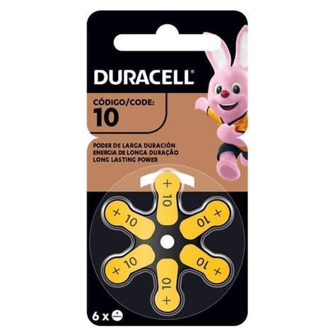 Pilas Duracell para audífonos tamaño 10-0