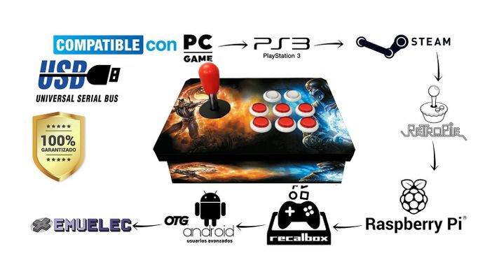 JOYSTICK ARCADE SIMPLE USB -SCORP-VS-SUB-ZERO-1
