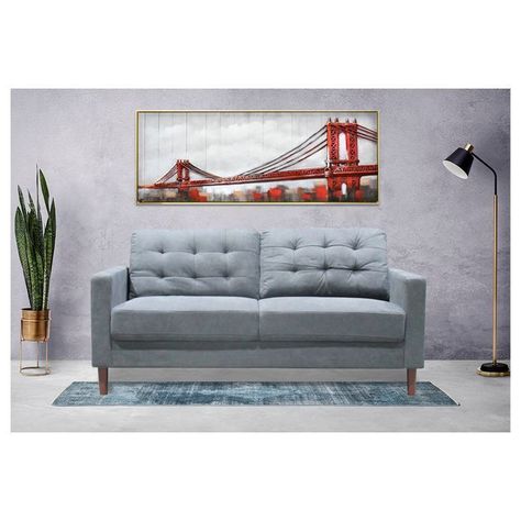 SOFA PALOMINO 2C GRIS ( 142 x 80 x 85 cm)-3