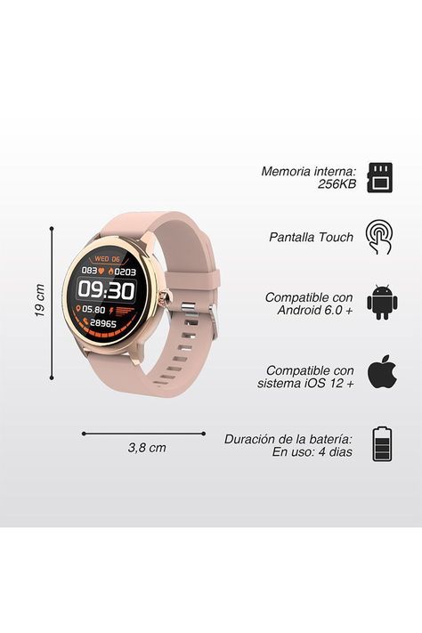 Smartwatch Sb1255h-dk Rosado-2