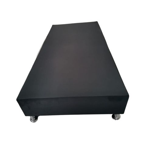 Base Americana 1.5 Plazas Negra Felpa Pmetalica-2