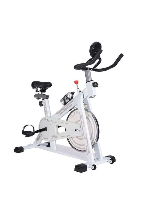 Bicicleta Spinning Pro II con Monitor LCD Blanca-0