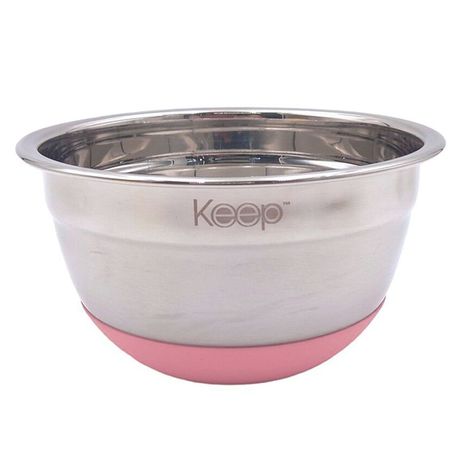 Bowl Antideslizante de Acero Grande 20 x 20 cm - Keep-0