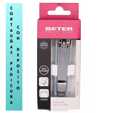 Cortaúñas beter pedicure + deposito cromado -0