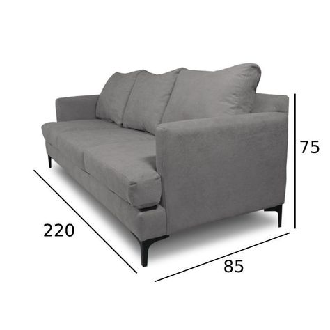 Sofá Aldara Chenille Tipo Lino Beige 3 Cuerpos-4