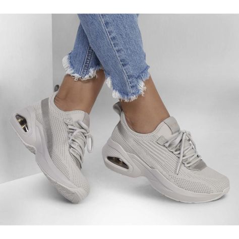 Zapatilla Mujer MUno Beige Skechers-1
