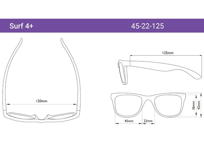 Lentes De Sol Para Niños Surf 4+ Blanco-2