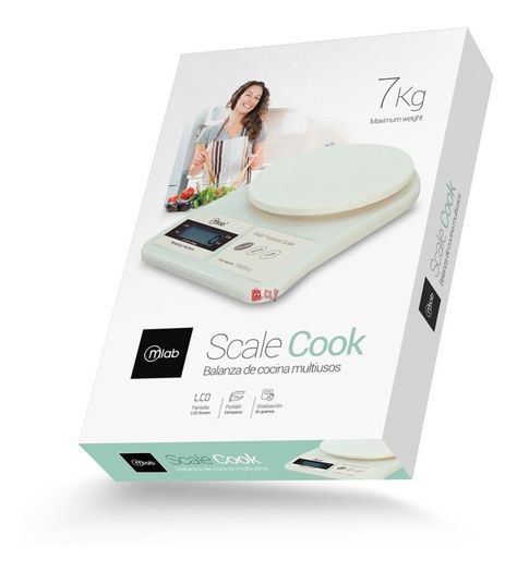 Balanza Pesa De Cocina Scalecook Multiusos 7kg - Ps-1