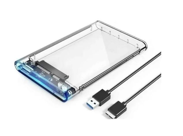 Case Cofre 2.5 Sata Usb3.0 Transparente-0