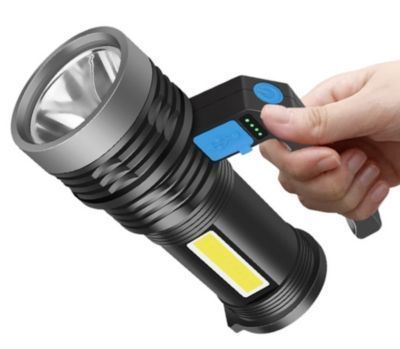Linterna LED Recargable Por USB -0