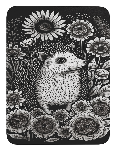 Mouse Pad Erizo Arte de animales - 17cm X 21cm D22-0